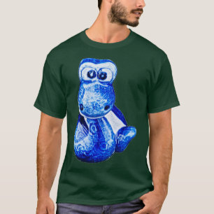 Camiseta Pequeña serpiente azul encantador 3
