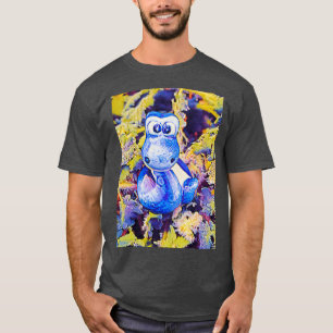 Camiseta Pequeña serpiente azul encantadora 4