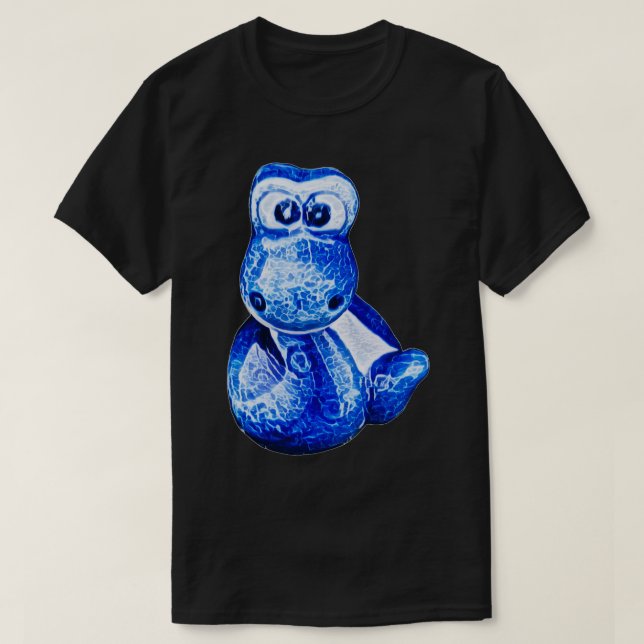Camiseta Pequeña serpiente azul encantadora 7 (Diseño del anverso)