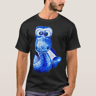 Camiseta Pequeña serpiente azul encantadora 7