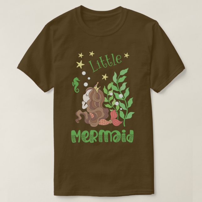 Camiseta Pequeña sirena bajo el mar (Diseño del anverso)
