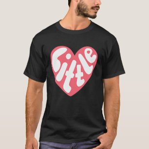 Camiseta Pequeña Sororidad Revela Pequeño Corazón Rosa