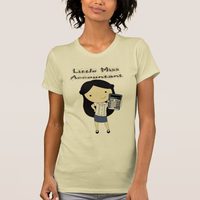 Camiseta Pequeña Srta. Accountant (Anverso)
