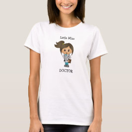 Camiseta Pequeña Srta. Doctor - Brunette lindo