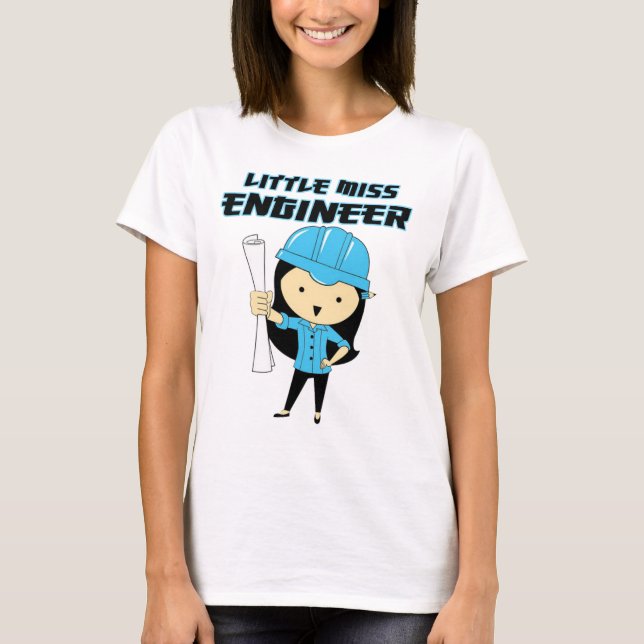 Camiseta Pequeña Srta. Engineer (Anverso)