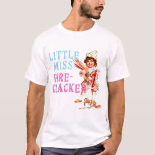 Camiseta Pequeña Srta. Firecracker Vintage Americana