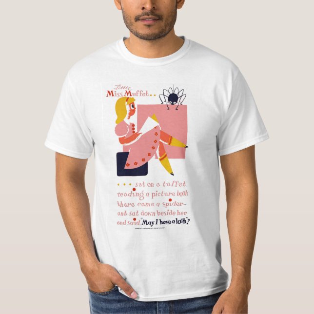 Camiseta Pequeña Srta. Muffet (Anverso)