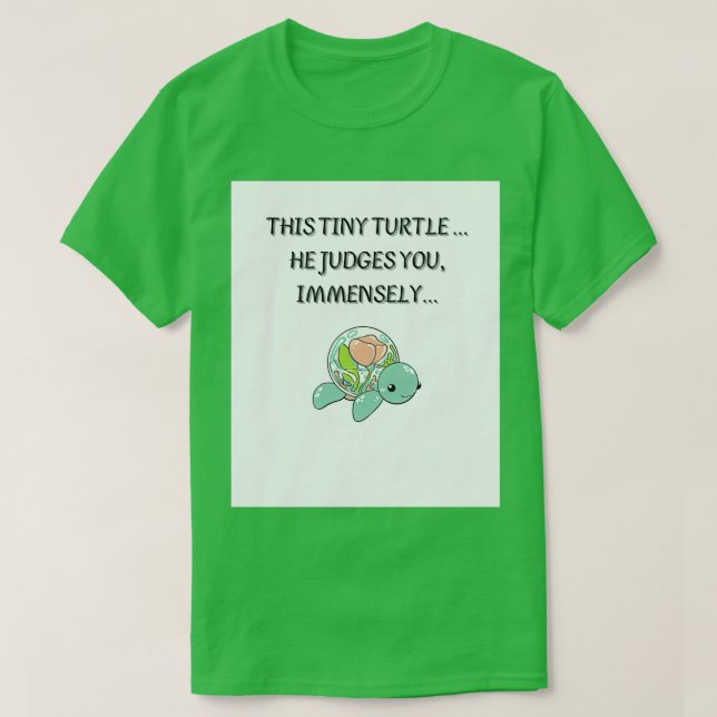 Camiseta Pequeña Tortuga (Diseño del anverso)