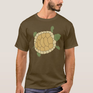 Camiseta Pequeña tortuga de arrastre linda de la tortuga