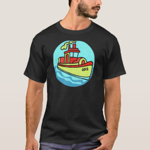 Camiseta Pequeña Tuglancha De Guay Dibujando En La Divertid
