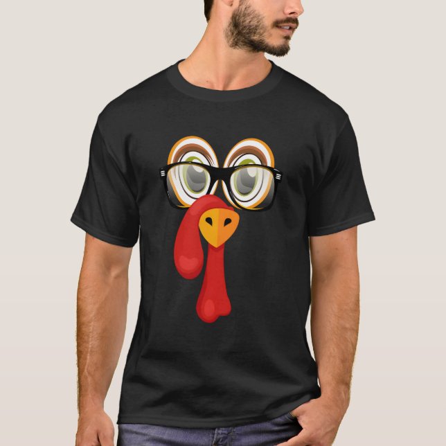 Camiseta Pequeña Turquía Cara Y Vidrio Vestido Para El Agra (Anverso)