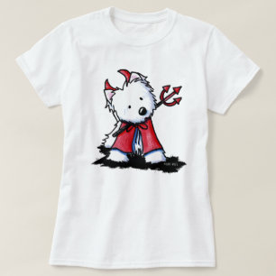 Camiseta Pequeña vestimenta westie del diablo