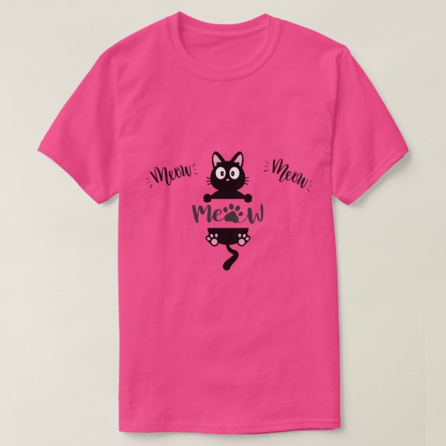 Camiseta Pequeña voz CAT y divertido CAT (Diseño del anverso)