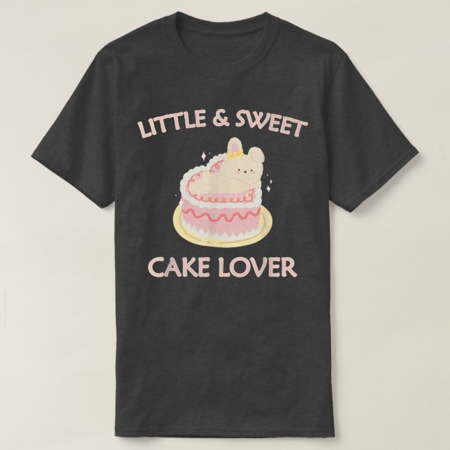 Camiseta Pequeña y dulce tarta de larga tradición de conejo (Diseño del anverso)