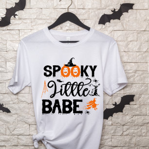 Camiseta Pequeña y espeluznante, brujas de Halloween