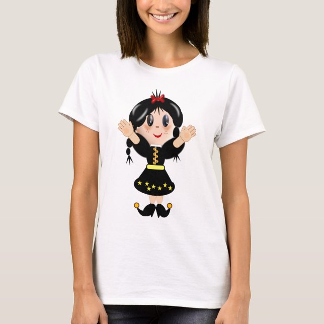 Camiseta Pequeña y feliz personalizado (Anverso)