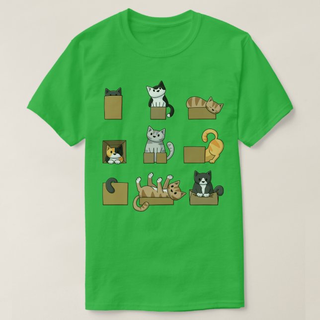 Camiseta Pequeñas cajas (Diseño del anverso)