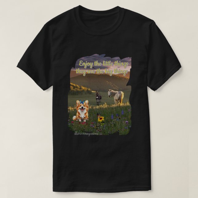 Camiseta Pequeñas cosas (Diseño del anverso)