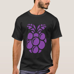 Camiseta Pequeñas Fresas Negras Fruta Divertida Minimalista