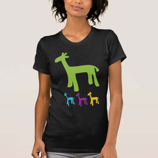 Camiseta Pequeñas jirafas retras