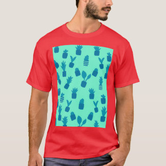 Camiseta Pequeñas macetas azules de teracotta