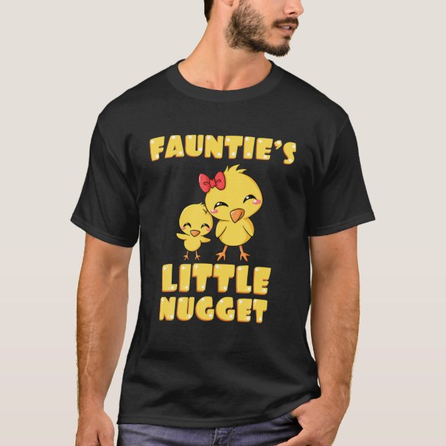 Camiseta Pequeñas nugget de pollo de crin de tía adoran nug (Anverso)