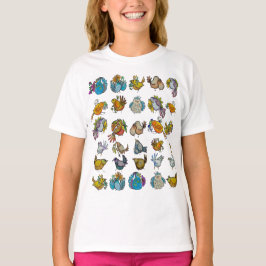 Camiseta Pequeñas Plantas En Macetas & Aves