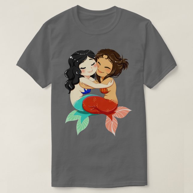 Camiseta Pequeñas sirenas VII (Diseño del anverso)