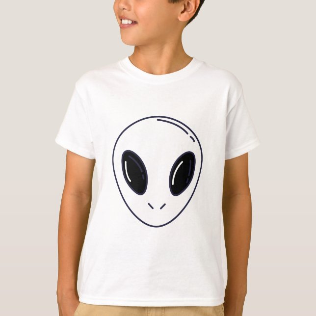 Camiseta Pequeño Alien – Explorador Espacial (Anverso)