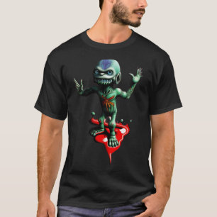 Camiseta Pequeño Alienígena Verde