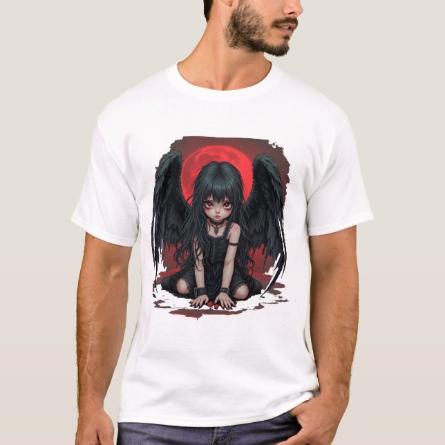 Camiseta pequeño ángel ghótico (Anverso)