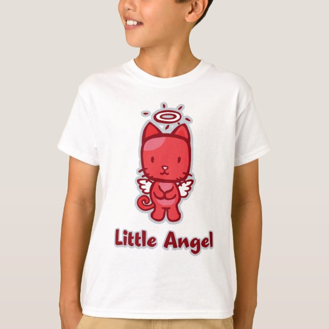 Camiseta "Pequeño ángel... pequeño diablo" Chica (Anverso)