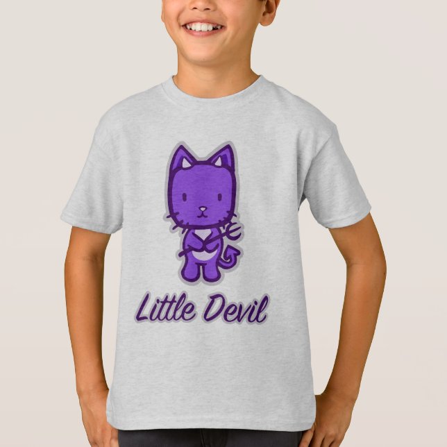 Camiseta "Pequeño ángel... pequeño diablo" Chica (Anverso)