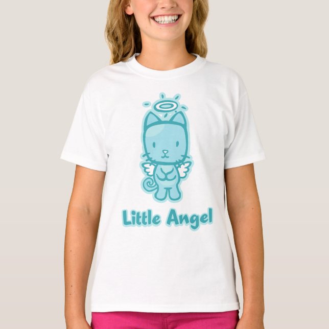 Camiseta "Pequeño ángel... pequeño diablo" Chica (Anverso)