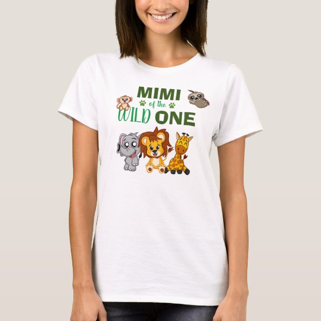 Camiseta Pequeño animal salvaje de una jungla en el zoológi (Anverso)