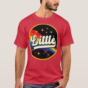 Camiseta Pequeño arcoiris en estilo vintage espacial