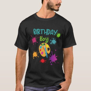 Camiseta Pequeño artista pintar a un niño de cumpleaños