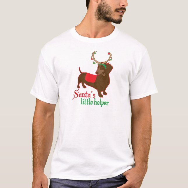 Camiseta pequeño ayudante de santas (Anverso)