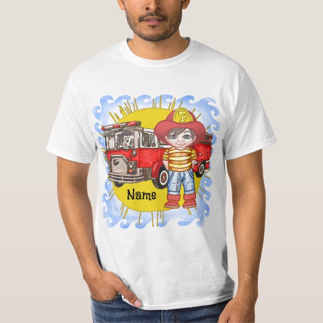 Camiseta Pequeño bombero (Anverso)