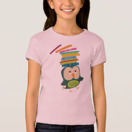 Camiseta Pequeño búho lindo del libro para todos los