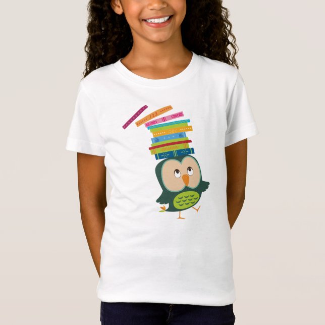 Camiseta Pequeño búho lindo del libro para todos los (Anverso)
