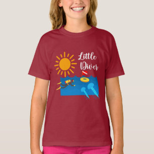 Camiseta Pequeño buzo con pescado gelatinoso - Chica T-Shir