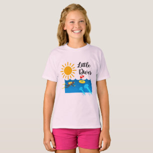 Camiseta Pequeño buzo con pescado gelatinoso - Chica T-Shir