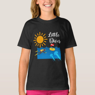 Camiseta Pequeño buzo con pescado gelatinoso - Chica T-Shir