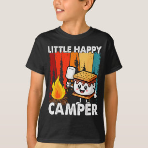 Camiseta Pequeño campista feliz niño niña pequeño smore div