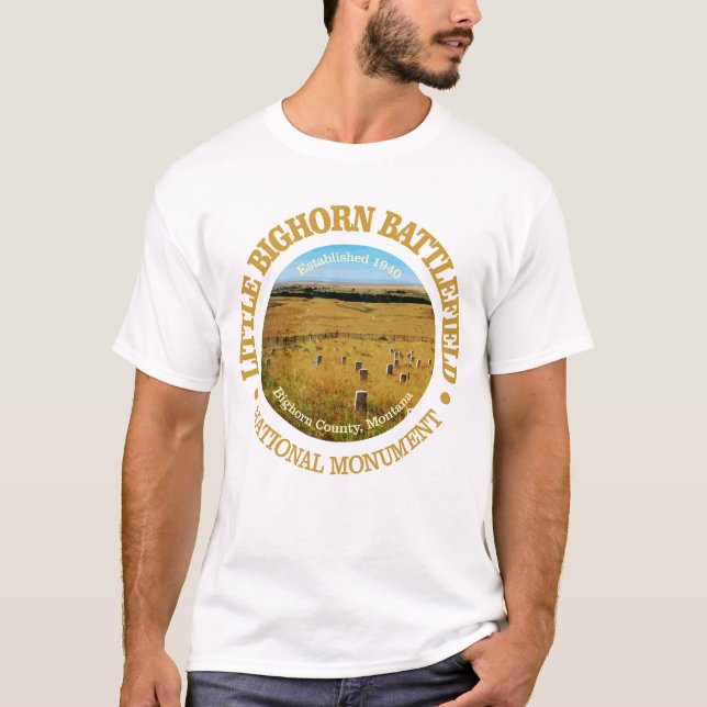 Camiseta Pequeño Campo de Batalla de Bighorn (NM) (Anverso)