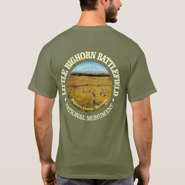 Camiseta Pequeño Campo de Batalla de Bighorn (NM) (Reverso)