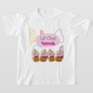 Camiseta Pequeño Chef Cupcake Baking Fiesta Set