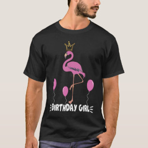 Camiseta Pequeño Chica de flamencos de cumpleaños flami Pri