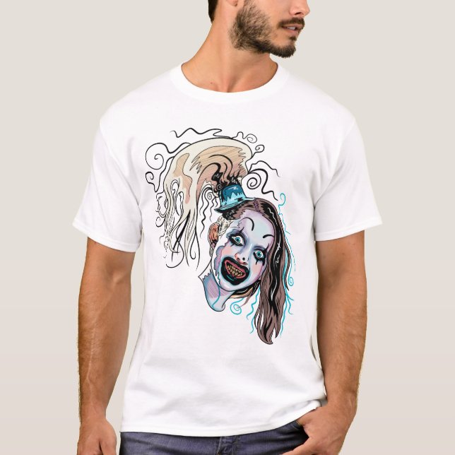 Camiseta Pequeño Chica pálido payaso payaso horroroso pelíc (Anverso)